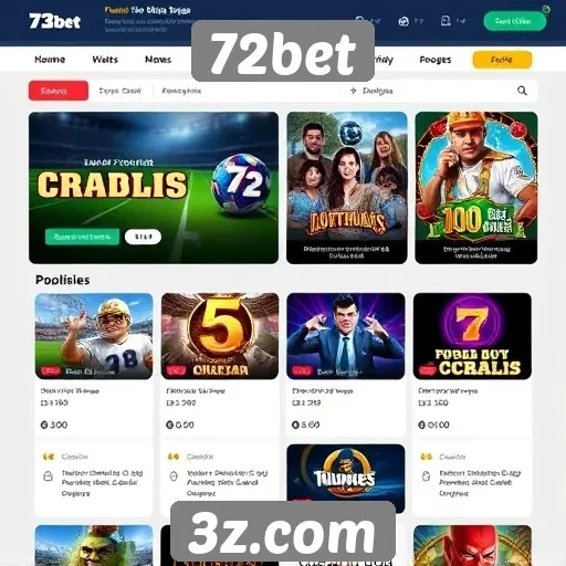 Principais jogos disponíveis na plataforma 72bet